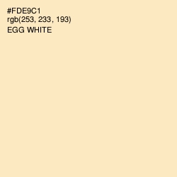 #FDE9C1 - Egg White Color Image